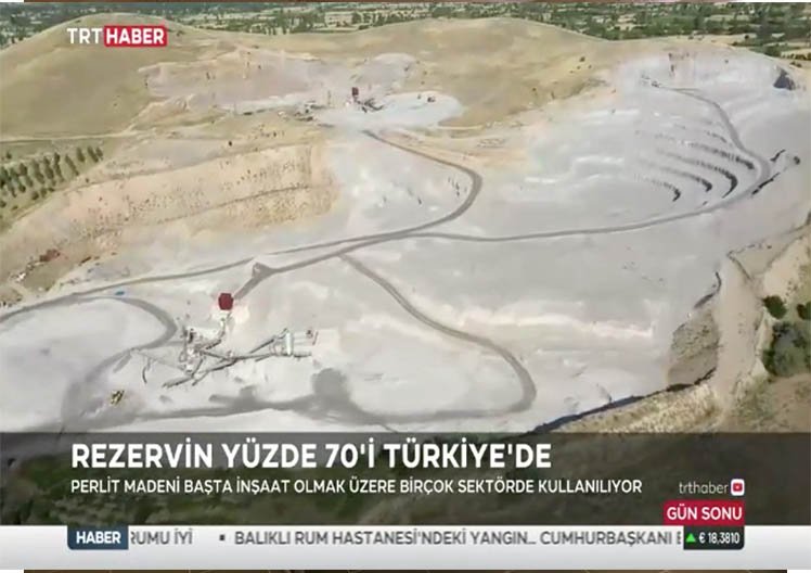 Perlit Maden Rezervinin %70'i Türkiye'de
